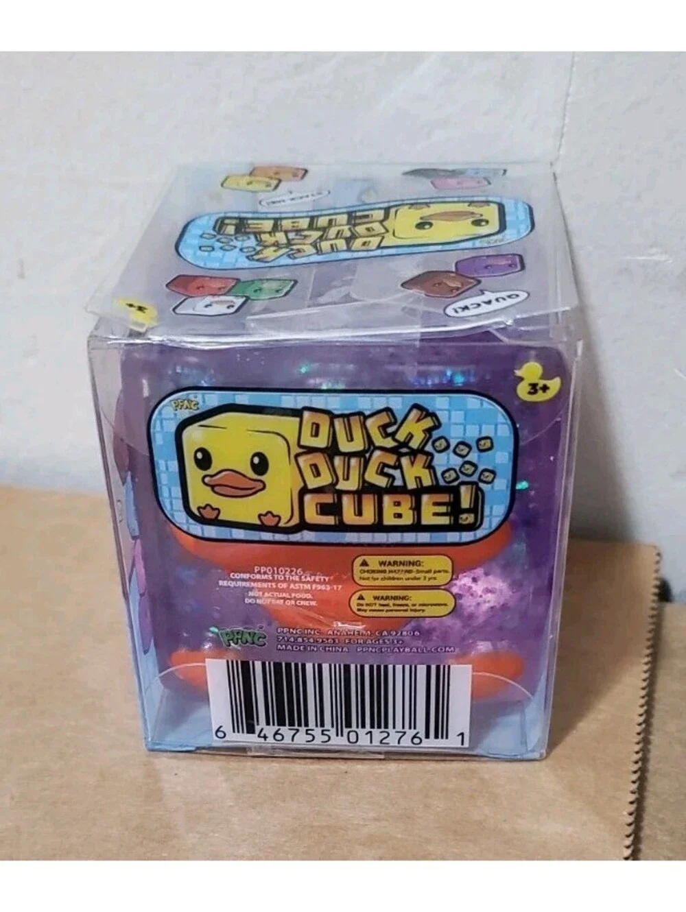 Duck Duck Cube Squishy Toy Viral Five Below Squishee Tiktok Soft Purple Stackab